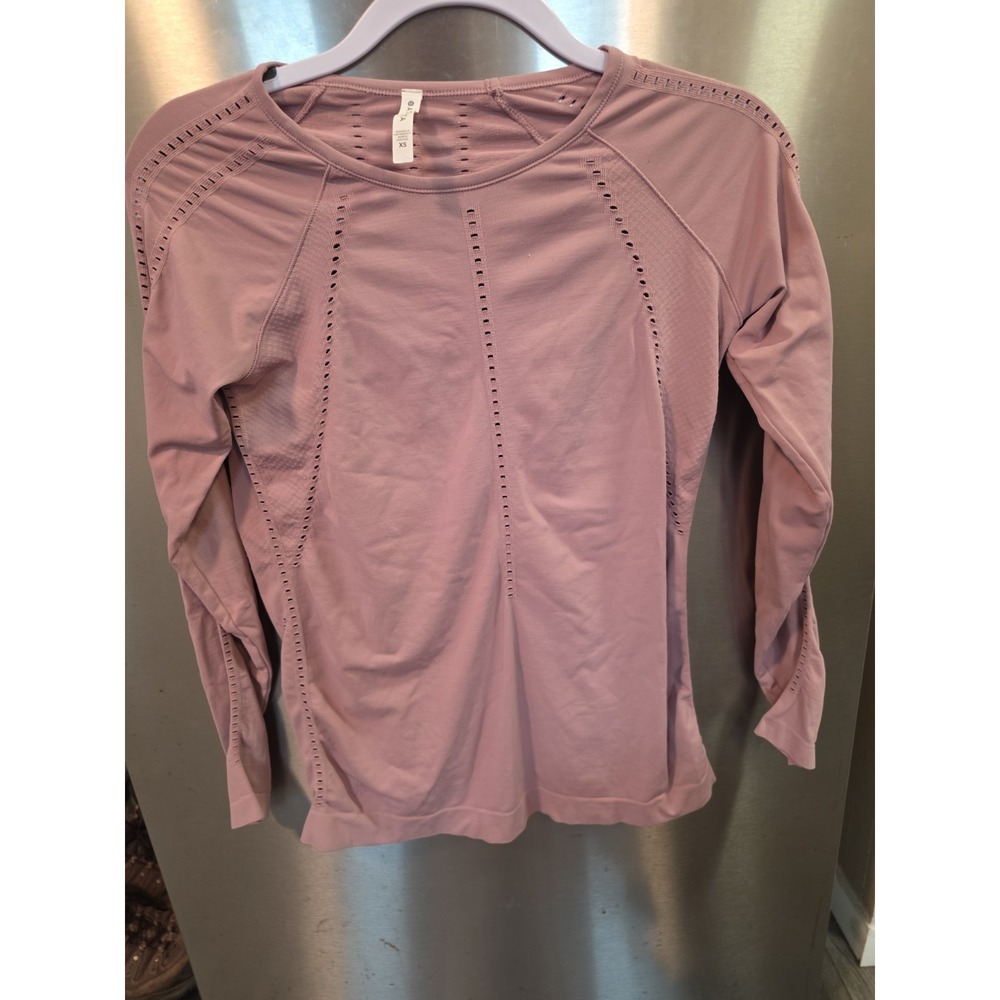 Athleta Foothill XS Foothill Top Seamless Long Sleeve Perforated Active Training